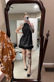 I got this to wear to a friends wedding after party. Just what I was looking for, fun and sparkly! Tall girl friendly! I'm 5'7 and I should comfortably be able to let loose and have fun! - Alexa W.