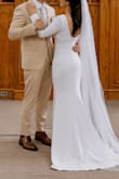 Wore this to my wedding!! It was a little loose on me, so I had it altered, but overall, it fits perfectly!!! - Daphnie S.