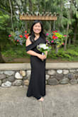 I'm 5'3 and had to get it altered, but once I put it on, I never wanted to take it off. It was the perfect bridesmaid dress! - Kathy D.