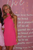 LOVE this dress! It was a fan favorite. The only problem I had was with the scarf not staying up. I had to safety pin it around my neck so that the dress would stay up, no matter how tight the back was. Worked great for sorority recruitment, minus the top half being insecure. - Graci A.