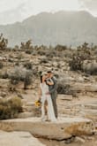 The dress was perfect for our elopement! Was perfect for a desert setting. Everyone is right, very see through. - Leslie M.