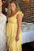 Absolutely love the print, the sleeves, and the back of this dress! Stunning and comfortable for someone with a larger bust and hips. - Kaitlyn M.