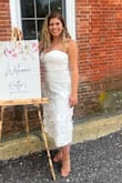 Wore this for my bridal shower, and I can't imagine having worn anything else! I was worried about the cups, as I have a large bust, but it was perfect. Love the corset back. - Kaitlyn M.