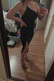 It's tight around the ribcage. but if it's low enough in the back to not feel so tight, then the side without the strap feels like I'll fall out and have a nip slip. Might be exchanging for a small. Usually, I take an XS from Lulu's. - Sydney L.