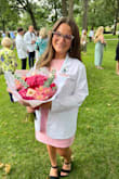 The dress fit super well! I wore it for my white coat ceremony for medical school! I got so many compliments and felt like Dr. Barbie! The material isn't the best quality, but it worked well for the event. - Ellie S.