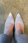 I would consider myself to be a wide foot girly, so I was a bit nervous about how comfortable these would feel, but to my surprise, they were incredibly comfy! I think the lace allows for a bit more stretch than your traditional pointy-toed heels. 10/10 recommend! - Wendy E.