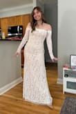 I am having a party after my wedding for those who can't make it (since it's a destination wedding) and plan to wear this dress to the party and it's perfect! The quality is great - it's moveable and soft. I love the off the shoulder look and would highly recommend. - Marie M.