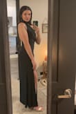 This dress was perfect for my vet school formal! I absolutely love the leg slit, neck, and low back. Was worried it would be a little small because I'm usually a small/medium, but it fit perfectly! - Joselyn H.