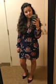 I wore this dress for a wedding and absolutely loved it! It was comfortable and cute. I posted a picture on Instagram and had so many compliments on the dress. Many people at the wedding had nothing but good things to say about my dress too!

It fits true to size. Has a plunging neckline but not so much so that you're flashing the world. I bought a medium and even with my large behind, it wasn't too short. I highly recommend this dress! Great for weddings or a nicer event. - Ana P.