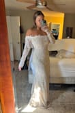 I love this dress, it's so beautiful and fits like a glove. I will be wearing this to my welcome party during my fall wedding! - Felicia K.
