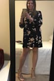 This dress fit perfect! I usually go up one size in lulu dresses, so I did the same for this and loved the fit!  It wasn't too short and flowed very nice. I usually wear a size 10 in other clothing and jeans for a reference. - Kaitlyn G.