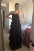 I wasn't 100% sure how I was going to feel about this dress. Sleeveless dresses are very hit or miss for me, but this one is just amazing. The top has a little sticky-like lining to help hold the dress up. I think it's a bit short on me - tall girl problems), But such a fun style - Caitlin B.