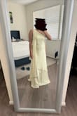 Dress for my sister's wedding at the beach! The color is such a beautiful light yellow that is still vibrant. - Jasmine A.