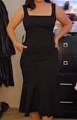 The reviews on this dress were 50/50, but I had to give it a try. The dress is made from great quality and prettier in person. I tried it on, and it fit like a glove! I'm usually a medium, but the size guide recommended a Small, so I would definitely do that before purchasing. Also, it is usually difficult to find dresses that fit my petite figure, but this one was a win! - Miriam M.