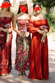I bought this dress for my sister's wedding, and it was perfect. I bought both the Small and X-Small, I ended up wearing the X-Small because it was a bit loose in the mid section. I danced all night long and did not feel like I had to keep pulling my sleeves and dress up. I also received so many compliments on it all night. It didn't get caught in my shoes as I walked either. - Maria S.