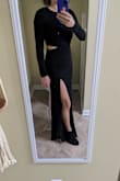 I ordered this dress for a formal wedding I was attending as a guest. I really wanted to love this dress, but ultimately it was not for me. I am typically in-between size S and M. I first ordered a S as I wanted it to be snug, but it was entirely too snug. The customer service team was great and sent out a M exchange the same day. The M fit like a glove, but I still wasn't quite what I was looking for. Between the very high slit and the side cut outs - maybe it seemed a little inappropriate for my age?

I do have to point out, as other reviewers have said, the zipper is absolutely awful!! I had a lot of difficulty getting it zipped up. I was worried I was going to break the zipper!
In summary:
It's a beautiful dress, but not for me. You may consider sizing up if you are in between sizes. Customer service is wonderful! - Lauren T.