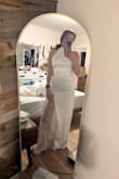 Fits great! I love how it looks on me, the top is not too big, but it's a looser fit. I got it for my rehearsal dinner and can't wait to wear it! - Mariah B.