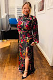 Absolutely loved this dress. It fit perfectly, and the length was great with heels. I did tuck the front a little under the seam of the torso, but that's it. The leg opening and the back create the right sexiness of the dress. I received loads of compliments! Great buy. - Theresa S.