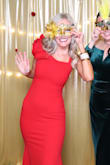 This dress fits like a glove! I ordered a S and an XS. I kept the XS because I wanted it very form fitting. The fabric is thick and stretches, so it looks very nice on. I got several compliments. It would be great in any color. Another Lulu's win! - Susan G.