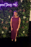 Super comfortable dress that I wore for 12+ hours! Received lots of compliments while wearing! Loved everything about this dress, just beware the slit is a little higher than I expected, but nothing a safety pin couldn't fix. - Annie H.