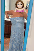 Really beautiful dress! I love the material, I love the details, and it arrived beautifully made. However! It was HUGE. I usually size up based on my chest size, so I did so here, and I can literally stick a whole extra arm in the dress. If you're nervous about sizing down, just get your TTS and see. Maybe you'll just need it altered! Unfortunately for me, I need a whole new dress - Hannah M.