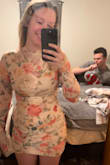 It fits me like a glove, my fiancé approved. Pretty comfortable too. I ordered it for my bridal shower, but it's a little too hot for my shower. I'll just have to bring it on the honeymoon! - Jordan H.
