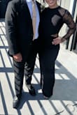 Had to get it hemmed a few inches and shorten the lace on the sleeves, but it was very comfortable, and I received MANY compliments all night! - Erin A.