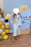 This dress fits nicely, and it was absolutely perfect for my bridal shower. It gave a vintage look, yet the feathers gave such a delicate modern flair. Received so many compliments, and the material is thick, so it was perfect for January weather in NJ. - Sofia I.