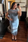 This is a perfect wedding guest dress. Plan on wearing to a beach wedding in Mexico. Highly recommend sizing up. I'm normally a size Large so the XL was perfect. - Jazmine K.