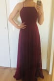 Wow, it was scary to ship to The Netherlands without knowing it would fit. Thanks to all the reviews I knew I had to buy the M even though it was a little roomy S would deff be too small. Will wear this to a wedding and to the beach after - many many times. Ps: the color is amaaaazing - Emy S.