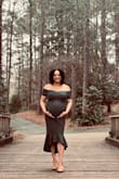 Lulus dresses are great quality and true to size. I've purchased their dresses for my wedding and pregnancies. They are a very comfortable fit for maternity wear. I order their dresses in large when I'm not pregnant, 5'6, 40DD, 165 pounds. In this photo, I'm 36 weeks pregnant and 185 pounds. I go up one size to XL for third trimester. - Tara S.