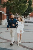 Absolutely loved this dress! Looked amazing for our engagement photos. Surprised I fit into an XS (usually a S or M), but looked great. We even ran through sprinklers, and it kept me covered even when wet - Ellie K.