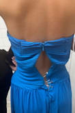 We bought this for one of my daughter's proms. The zipper kept getting stuck and would not unzip like it was made poorly. The dress completely broke while she was at the dance. We are so disappointed - Melissa B.