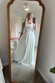 This was a lovely dress the fabric was very nice and of good quality. Wasn't my favorite on me, but very cute and fun! - Claire B.