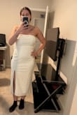 Super cute and fits your form great, but the bow on the back is super heavy, and quite a big part of the dress, so be prepared to have to accommodate it if this is what you want to wear - Ibby B.