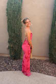 not only did i feel so confident in this dress, but i received so many compliments. it fit perfectly and the color was beautiful. the back makes it fairly custom to your preference. i do have a smaller chest so it was nice to cinch up and let my back steal the show. - Brooke P.