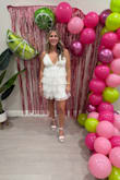 Wore this dress on my bachelorette. It was a fun dress- very comfortable - Brianna F.