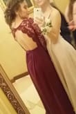 Its the best dress that i could imaged for my prom. The size was perfect but you must wear high heels because is super length. - Magda K.
