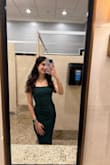 Purchased this for a march day wedding and it was perfect! Only thing I didn't love is that the material is very close to your armpits. The material is soft and stretchy. - Sam S.