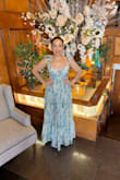 This dress fits perfectly and looks beautiful. I ordered an M and I'm 36C in bra. The top of the dress was a little tight on me, but I was fine with it. The quality of the material is great. The dress was too long for me, so I had to get it trimmed. - Vianel B.