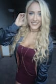 This dress is a great, medium thickness material. It hugs your body, but isn't so skin tight that it shows every imperfection like some dresses. It is high quality and can be worn without a slip without worry that you'll be able to see panty lines. I love it! - Mariah F.