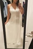 This dress is gorgeous but was a little big on me. I normally am in between a M and L but I would order the smaller size for this one. - Helena W.