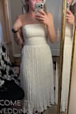 I hate white. But this dress made me love white. The pattern is gorgeous and the fit is perfect. I can't wait to take my engagement pics in this dress. - Ashley A.