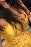This dress is beautiful in any color. I got it in mustard and stone blue. Mustard looks better on my tan skin tone. Can't wait to put it on me during my Hawaii vacation in August. - Tasreen A.