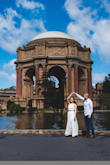 Wore this dress for my engagement shoot and I'm so happy with it. The top fits perfectly and although the bottom was too long, I was able to get it hemmed easily. The dress flows nicely and feels great on. - Janelle G.