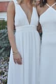 This dress fit perfectly, it was so flowy and comfortable and i had everyone wanting to borrow it for their events after i wore it! - Annie S.
