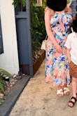 Really beautiful dress. No stretch/give in mid section. Colors are great! - Lauren G.