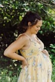 Because of the ability to tie this dress I chose to wear it for my maternity photos! I will say that while not pregnant the skirt has a LOT of material. My husband says it doesn't look bad, but it does make it incredibly warm! - Johanna S.