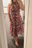 Was looking for a mauve floral dress to wear to my grandma's celebration of life because mauve was her favorite color. This dress was beautiful and fit perfectly. I received many compliments. It's nice quality, and I will wear it again many times! - Kathryn B.