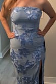 This dress is gorgeous honestly. I did size down, and I'm glad I did (got a medium instead of a large). However, I feel as though I'd be pulling it up and fiddling with it all night, so I don't think I can do the strapless. I wish it were a bit more structured and "secure" feeling, but besides that, it is beautiful and comfortable. Just not the right fit for my event. - Jesse W.
